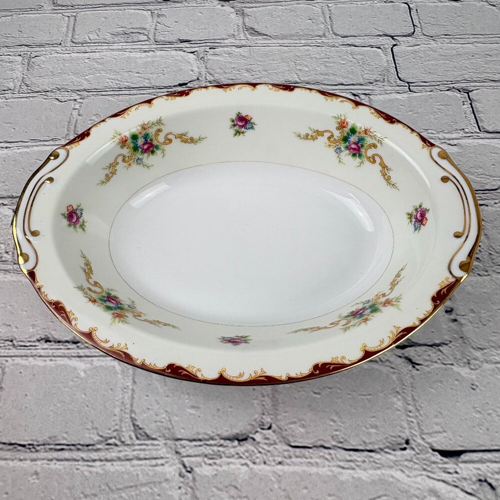 Vintage Harmony House Wembley 10" Oval Vegetable Serving Bowl Fine China Japan